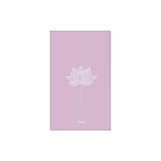 연꽃 그라데이션 요가매트 타월 미세섬유 흡한속건 미끄럼방지 핫요가 타월 홈트 휴대용 세탁가능 요가원 공용매트 위생커버, A4, 1개