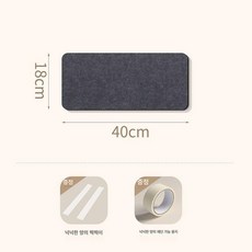 부착식 펠트 보드판 안내 무타공 게시판 공지 책상벽, 기본 보드판 프레임 재질