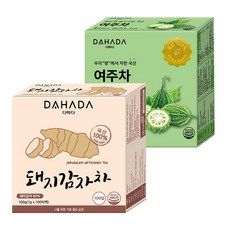 다하다 국산여주차 100티백 + 돼지감자차 100티백 200티백세트
