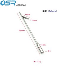 小島生活 鋁合金魚叉 單齒/三齒/五齒叉頭 三節 不鏽鋼叉頭 大倒刺魚叉套裝 漁獵 水下潛水, 1個, 單叉頭