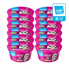 어린이용 푸디버디 하양라면컵 1박스 80g X 12개, 1