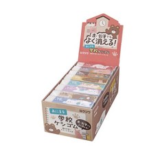 KUTSUWA STAD 濃色鉛筆專用橡皮擦 輕量擦布 學生開學必備 日本製, 4個, 可愛動物