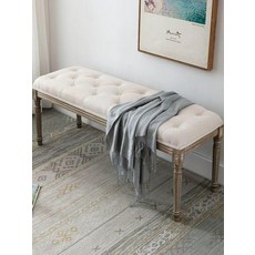 모던 벨벳 쿠션 침대 스툴 인테리어 벤치 의자, 180x40x46 다리 6개 색상 주문