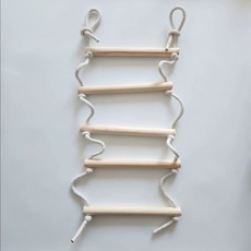 줄사다리 원목 실내 매달리기 1m 간격 문틀밧줄 5개 로프 교구 가정용 그네 놀이기구, 1개, 2. 일반형 6개 간격1.2m 로프0.8m