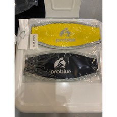 PROBLUE 潛水/自潛 雙色面鏡 護髮帶, 1個, 黃/黑