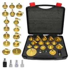 LUTIFIX 마스터 실린더 블리더 키트 17피스 알루미늄 브레이크 블리더 어댑터 키트 퀵 커넥터 포함 아우디 BMW 벤츠 VW 토요타 혼다 닛산 대부분의 차량과 호환, LUTIFIX 마스터 실린더 블리더 키트, 17피스 알