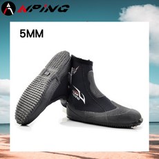 【ANPING】極限潛水靴 5MM高彈硫化鞋 高筒溯溪鞋 防滑保暖 防滑鞋 溯溪鞋 磯釣鞋 釣魚鞋, 5MM高筒潛水鞋,2XL(45-46)