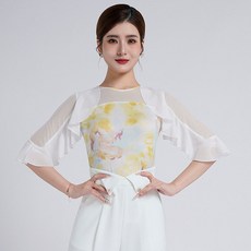 모던 댄스복 상의 라틴 공연의상 스포츠댄스복 무대