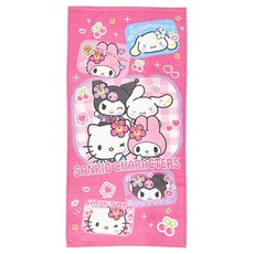 Sanrio 산리오 캐릭터 바스타월 60x120cm 면 100퍼센트 코갸루