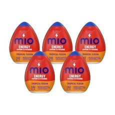 Mio 비타민 액체 수분 강화제 오렌지 바닐라 1.62 OZ, 45g, 트로피컬 퓨전