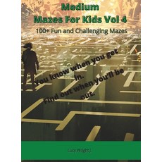 Medium Mazes For Kids Vol 4: 100+ Fun and Challenging Mazes Hardcover, Smart Draw Europe, English, 9781801763486