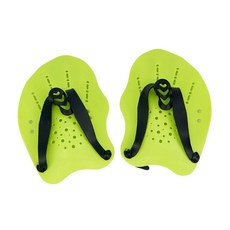 專業游泳手蹼練習游泳技助泳訓練半掌通用手蹼游泳裝備划水掌, 黃綠色