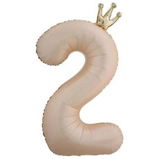 연지마켓 숫자 은박 풍선 대형, 베이지 2