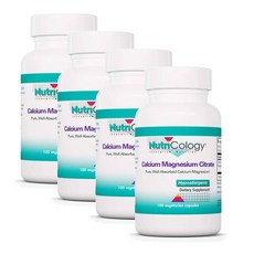 뉴트리콜로지 칼슘 마그네슘 시트레이트 캡슐 Nutricology Calcium Magnesium Citrate, 4개, 100정