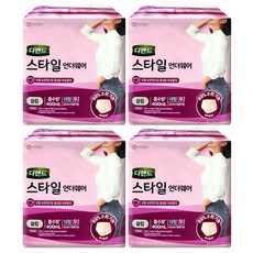 디펜드 스타일 언더웨어 여성 슬림 팬티형 성인기저귀, 대형, 9개입, 4개