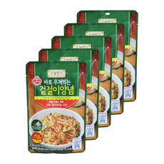 오뚜기 오늘밥상 바로 무쳐먹는 겉절이 양념, 90g, 5개