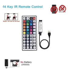LED 스트립 RGB 5V USB 컨트롤러 44 키 Tuya 커넥터 IR 원격 제어 조광기 5050 2835 라이트 TV 백라이트, 09 5V-IR 44Key