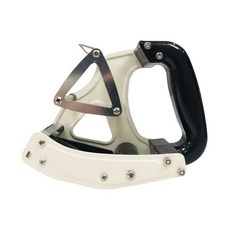 【 199出貨】6cm寬膠帶平面棱邊封箱器 手握式快遞打包神器 封箱膠帶切割器, 1個, 米白色