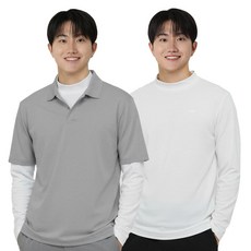 아소트 남성 쿨링 반목티 기능성 긴팔 스포츠 골프웨어 등산 작업복 이너 티셔츠