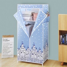 牛津布衣櫥 DIY組裝式收納衣櫃, 1個, 巴黎星空