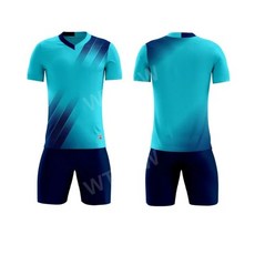 족구 의류 남자 축구 배구 유니폼 반바지 반티 맞춤 운동복 성인 훈련 5XL, M, 밝은 파란색