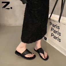 Zoovit 여성용 여름 날씬해 보이다 슬리퍼 조리 캐주얼 플랫 샌들