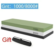 숫돌 칼갈이 1-7Pcs 칼 Grit240-8000 전문 세트 목재 베이스 앵글 가이드 연마, Grit 1000 8000, 1개