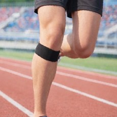 에어쿠션 밀착형 무릎 관절 보호 서포터 운동 트레이닝 조깅 육상 압박 밴드 착용, 1개