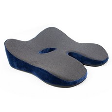 리카 꼬리뼈 보호 엉덩이 쿠션 방석, 블루