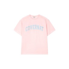 COVERNAT 키즈 아치로고 피그먼트 티셔츠 핑크 CK2602ST08PI