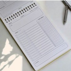 휴대용 A5 체크리스트 일일플래너 80매 160일 투두리스트 일과표 계획표