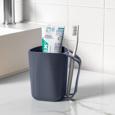 簡約家用漱口杯 兒童情侶刷牙杯 創意洗漱套裝牙缸, 1個, 藍色,一個裝