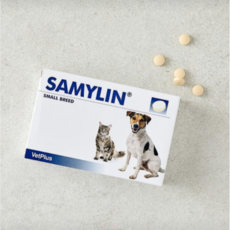 벳플러스 새밀린 강아지 고양이 간 영양제 VetPlus Samylin 알약형, 30정, 심장/간, 3개
