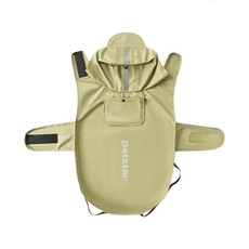 CUBE STORE 超輕量狗狗雨衣 寵物衣服 狗雨衣 大型犬雨衣 米克斯 柴犬 柯基 大狗, 綠色, 1個