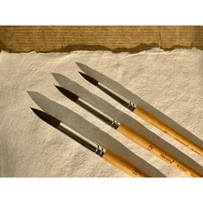 헤렌드 수채화붓 R-5200 둥근붓 청설모붓 미니 긴붓대 낱개 (옵션선택), [미니] 짧은붓대 4호