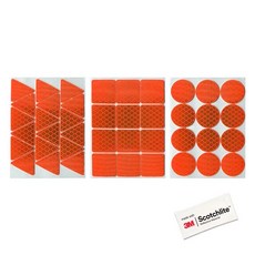 잘츠만 야간반사 스티커 3PCS, Orange, 1개