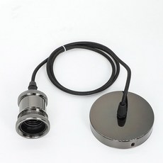 빈티지 램프 소켓 걸이식 에디슨 베이스 장식 전구 산업용 E27 가정용 나사 거치대, 1개, rl Bla Set