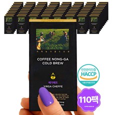 (총 4.4리터)커피농가 더치커피 파우치 에티오피아 예가체프, 40ml, 1개입, 110개