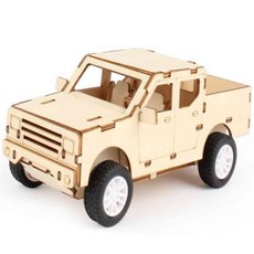 엠에스몰 만들기 풀백카 픽업트럭2 원목자동차