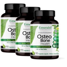 에메랄드랩 오스테오 본 헬스 칼슘 마그네슘 비타민K2 MSM 터메릭 캡슐 Emerald Labs Osteo Bone Health, 3개, 90정