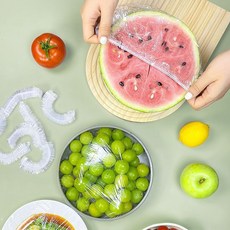 一次性保鮮膜套 食品級保鮮膜套 保鮮袋 食物保鮮套 碗罩 萬用保鮮套, 1個, 1包 約100只