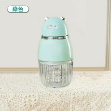 兒童輔食機寶寶料理機電動家用多功能食物研磨攪拌打泥輔食機, 如圖所示, 1個, 清新綠(8刀片)