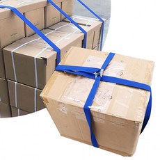 25mm 캠버클 자동바 깔깔이바 화물차 고정바 스트랩 2 3 화물벨트 4 m (특가), 블루 4M, 단일상품2