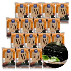 국산 지주식 재래식 3단 도시락 식탁 구이 김 16봉 바다의명가, 1세트