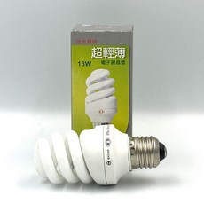 旭光 省電螺旋燈泡 13w 燈泡色, 1個