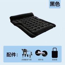 汽車充氣床 後車箱充氣床墊 後座車用床墊 休旅車SUV露營床墊 越野汽車載折疊后備箱睡, 新升級加大SUV黑色1.80米*1.45