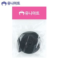 글샵 넙적 고무 밴드 1.8cm 검정 가방부자재