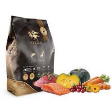 ATTILA阿提拉 無穀貓糧 全齡貓 嗜口性佳 適合挑嘴貓, 1個, 四種魚+鹿,720g+【送60g】