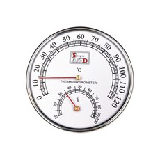 스탠다드솔루션 사우나 온습도계 목욕탕 습식 건식 온도 습도 고온 벽걸이 기온 찜질방, 1개