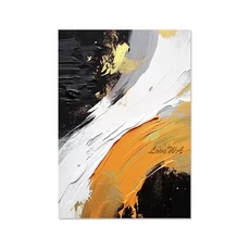 아니 액자 바다에 일몰 p 아이디어 캔버스에 유화 큰 수제 벽 예술 현대 가정 장식, 50x60cm unframed, unframe-1115（84）C